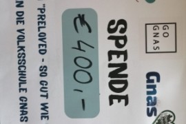 € 400-Spende vom PRELOVED-Shop Gnas
