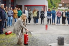 Brandschutztraining des Lehrerinnenteams der Volksschule Gnas