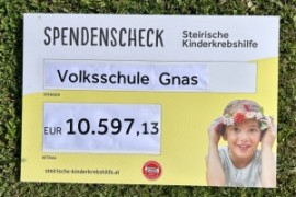 Über 10.000 Euro für die Steirische Kinderkrebshilfe - Schüler:innen setzen ein starkes Zeichen der Solidarität