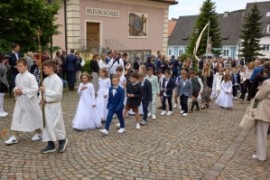 Erstkommunion: „Ich bin der Weinstock, ihr seid die Reben – Bleibt mit mir verbunden!“